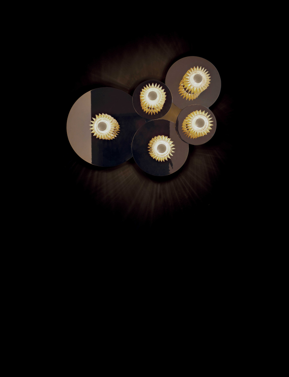 DCW éditions In The Sun 380 wandlamp zilver/goud