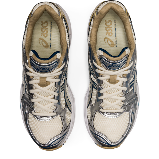 Asics Gel-Kayano 14 Sneakers, Cream/Pure Silver, 43.5
