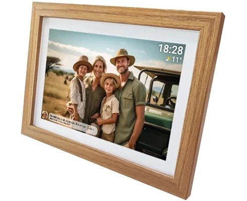 Denver Frameo 10.1” digital Wi-Fi photoframe - Light wood