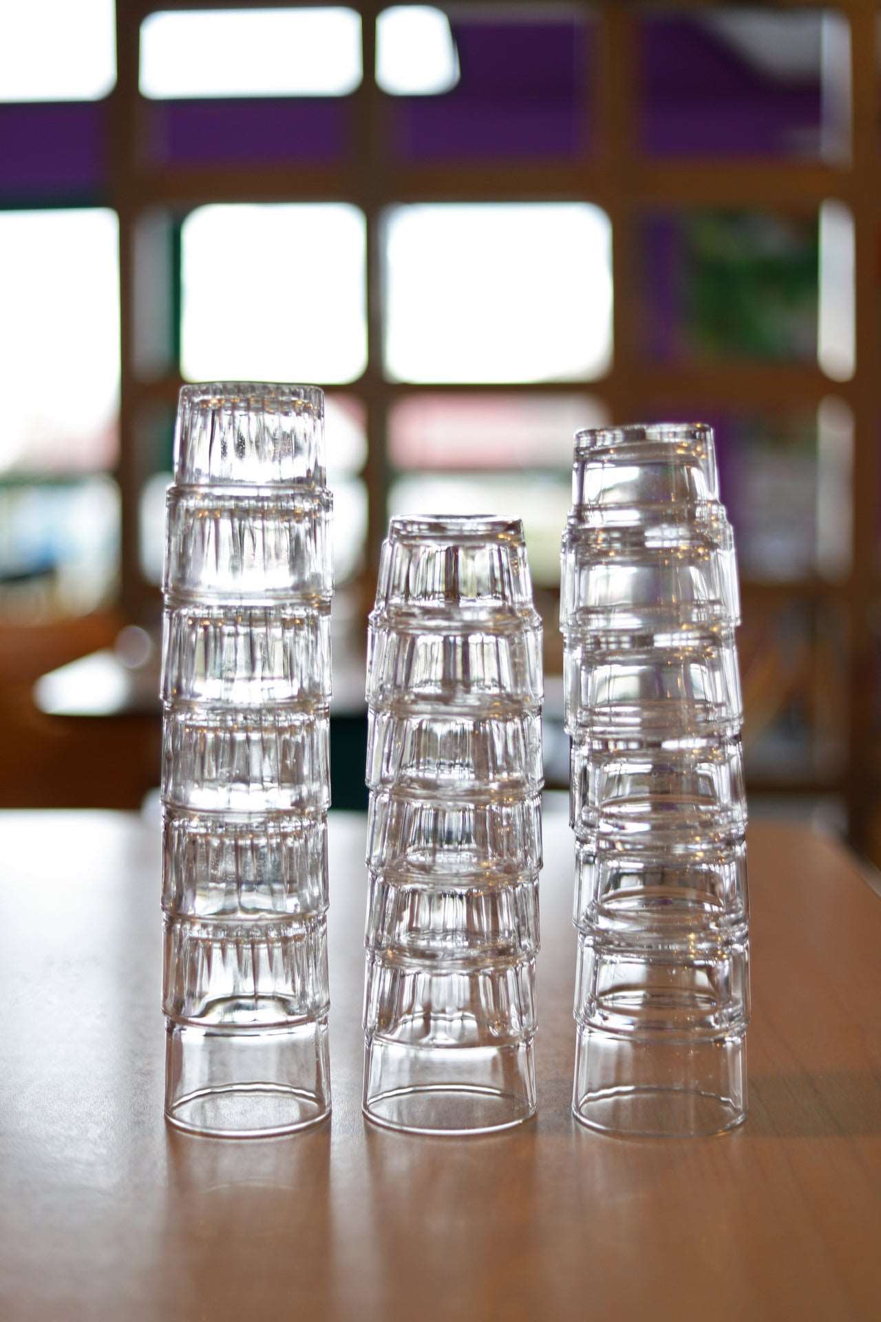 Verre transparent Empilable (Lot de 6)