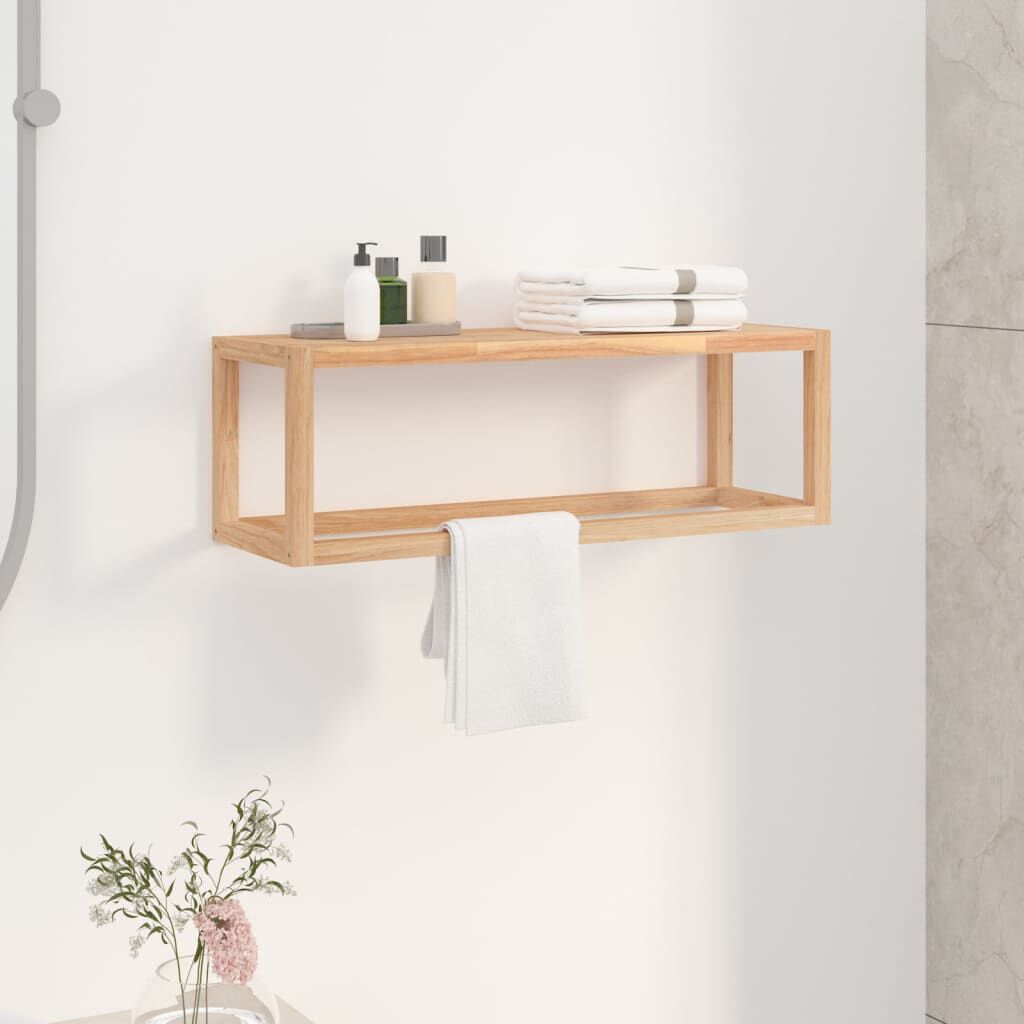 vidaXL Handdoekenrek 60x20x20 cm Walnoothout