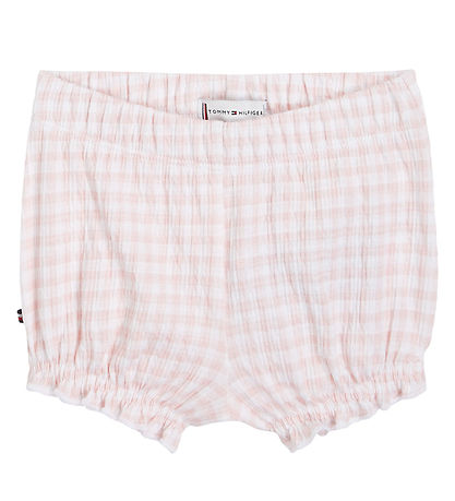 Tommy Hilfiger S?t - T-shirt/Bloomers - Ruffle Gingham - White/P