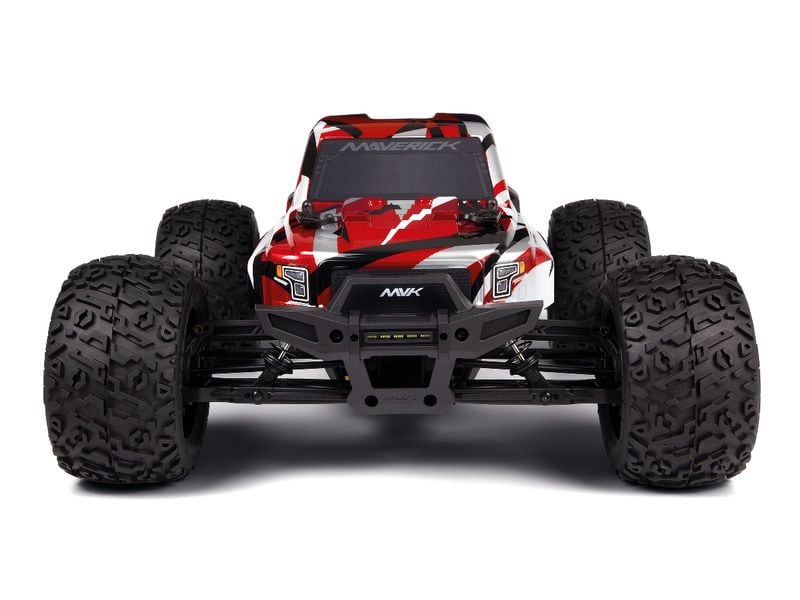 Maverick Monster Truck Quantum2 MT Flux 4WD Rot, ARTR, 1:10 Off-Road RC Modell mit Brushless Allradantrieb