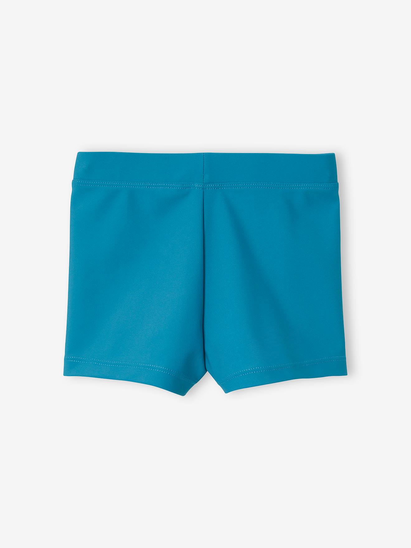Conjunto de 2 sungas boxer estampadas para meninos, azul médio, bicolor/multicoloridas