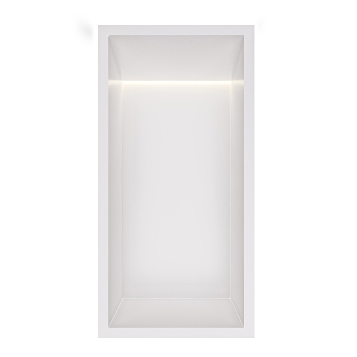 Hotbath &More inbouwnis met verlichting 30x15x10cm wit mat