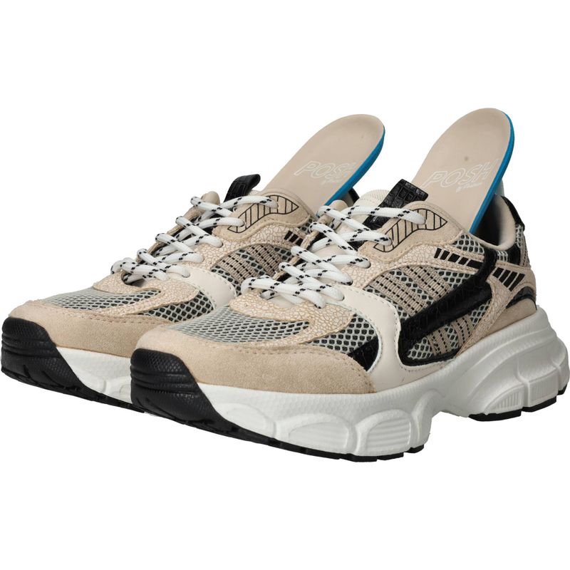 POSH by Poelman Sneakers Beige Dames