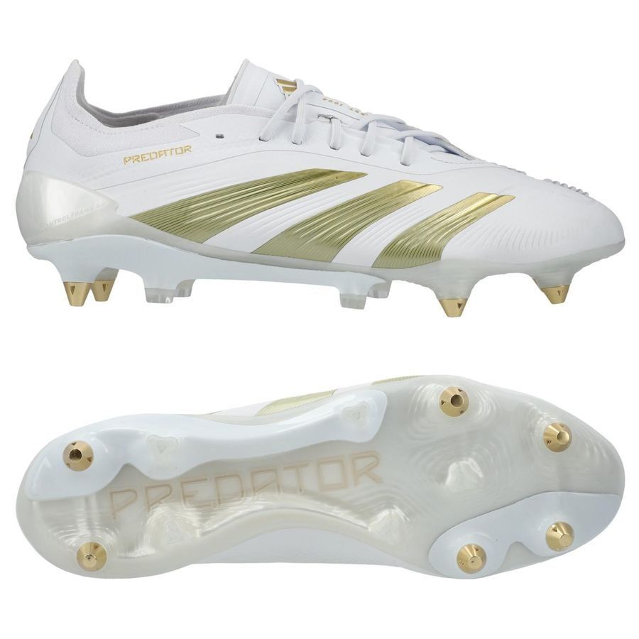 adidas Predator Elite SG Day Spark - Blanc/Doré/Blanc