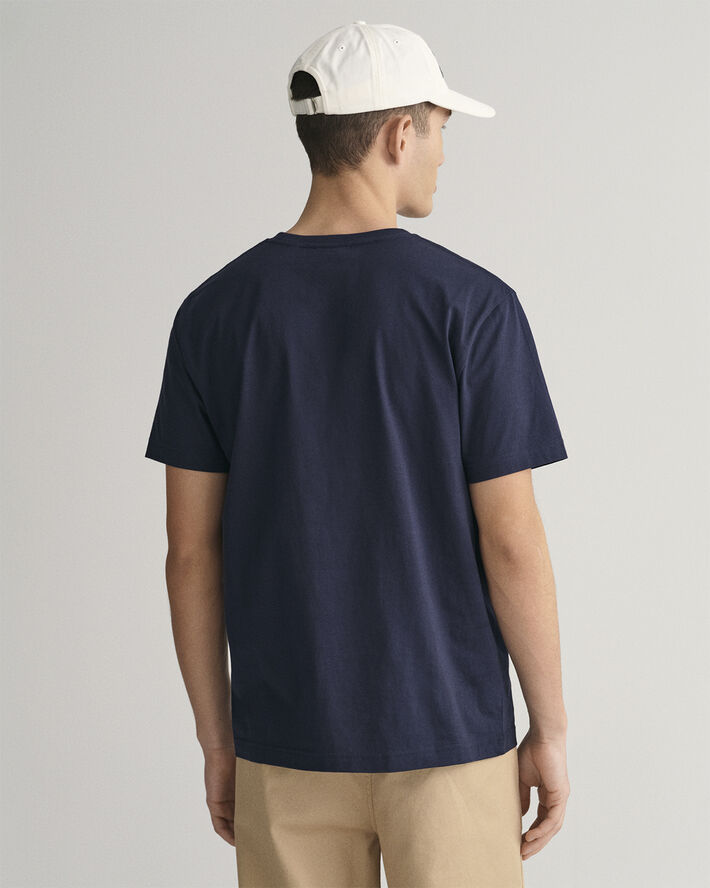 Gant REG SHIELD SS T-SHIRT Evening blue