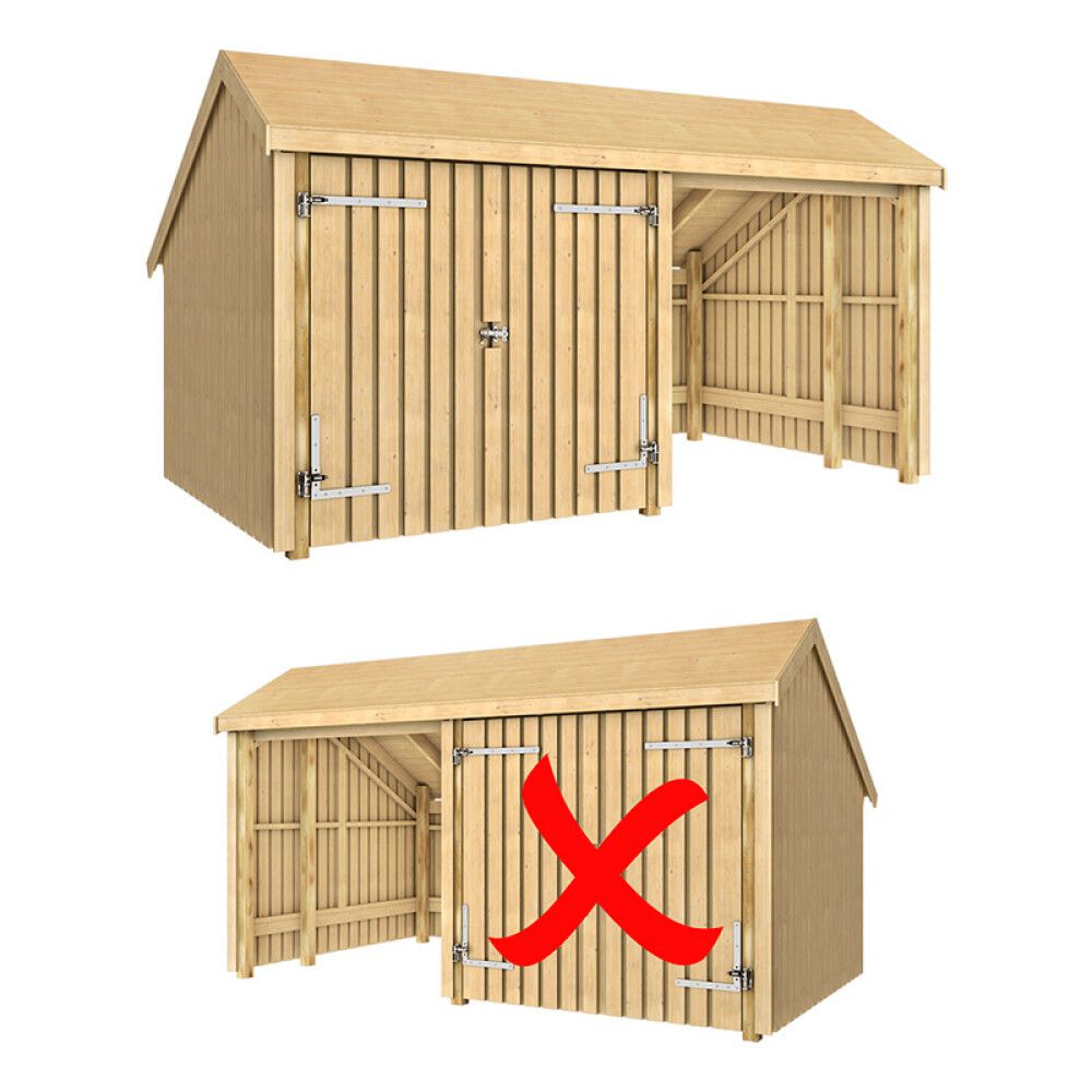 REDSKAPSBOD PLUS MULTI 432X248X250CM 10,5M²