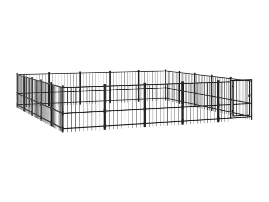 Chenil cage enclos pac noire 485 x 485 x 100 cm 02_0041820