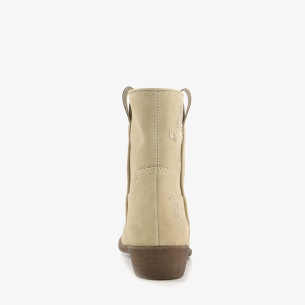 Blue Box lage dames western laarzen beige