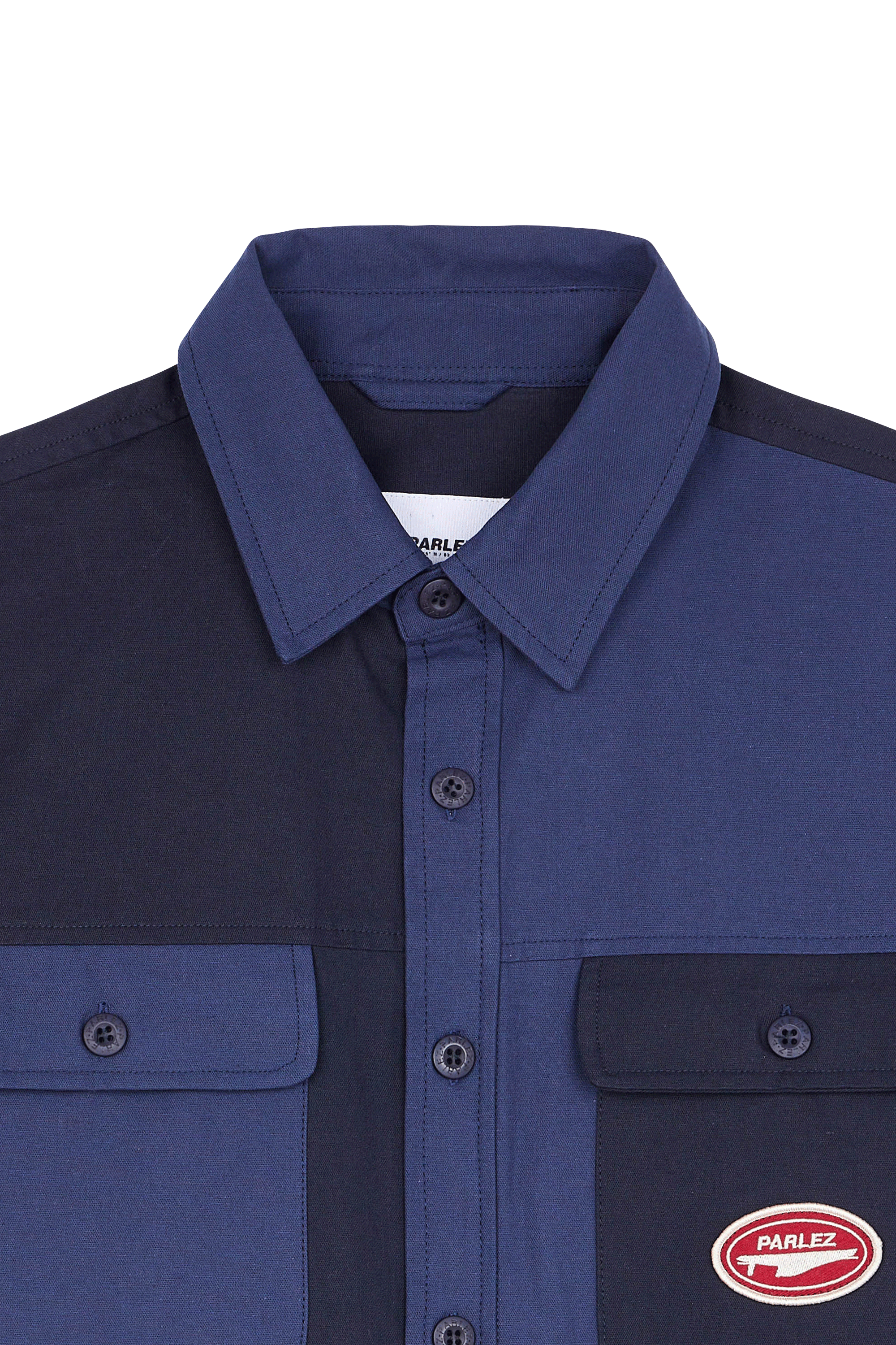 PARLEZ Chemise Salters Shirt Navy Bleu