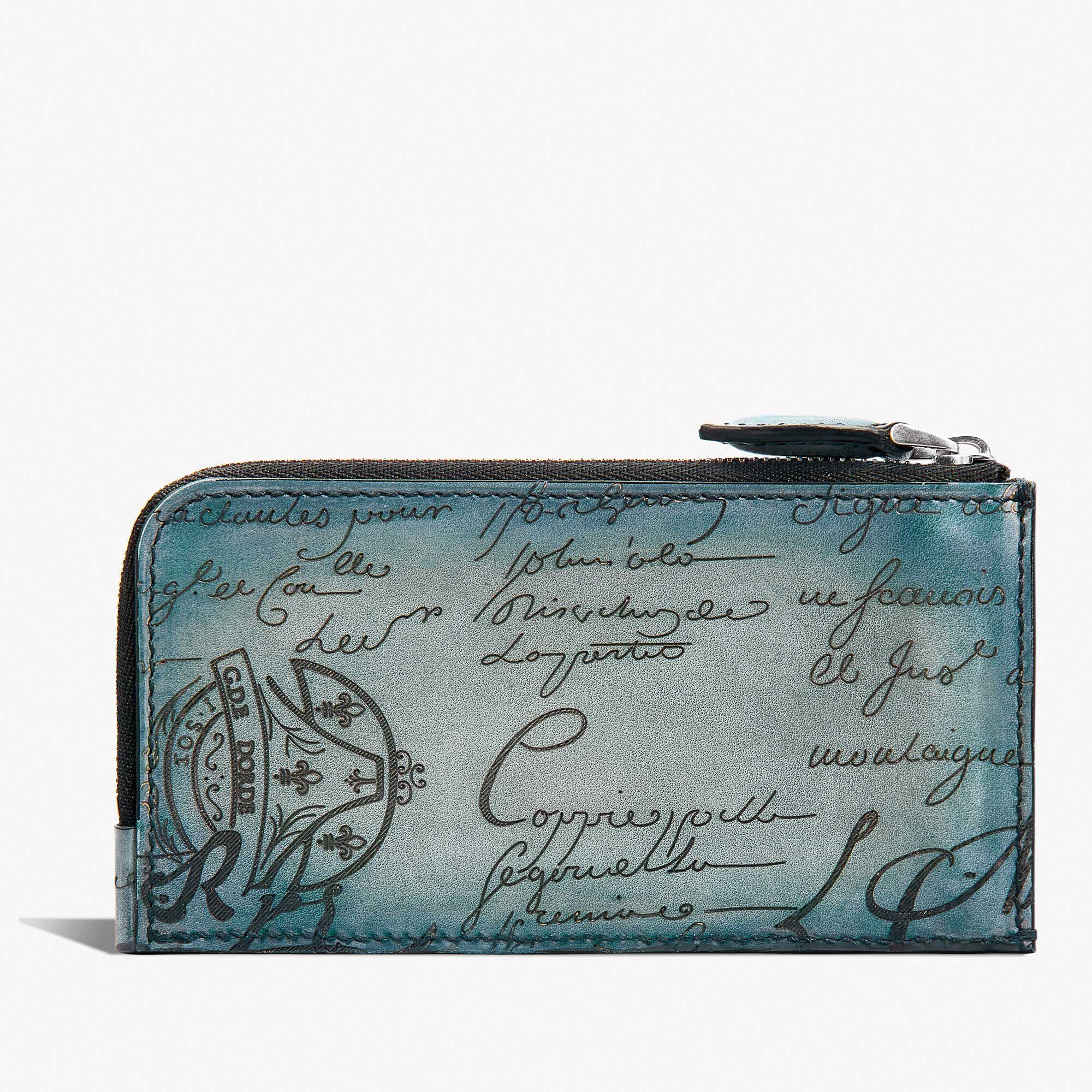 Porte-Cartes Zippe Long Koa Maxi En Cuir Scritto