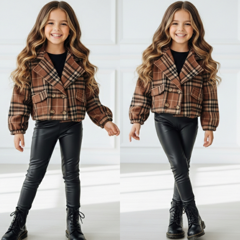 Classic Check Cropped Jacket