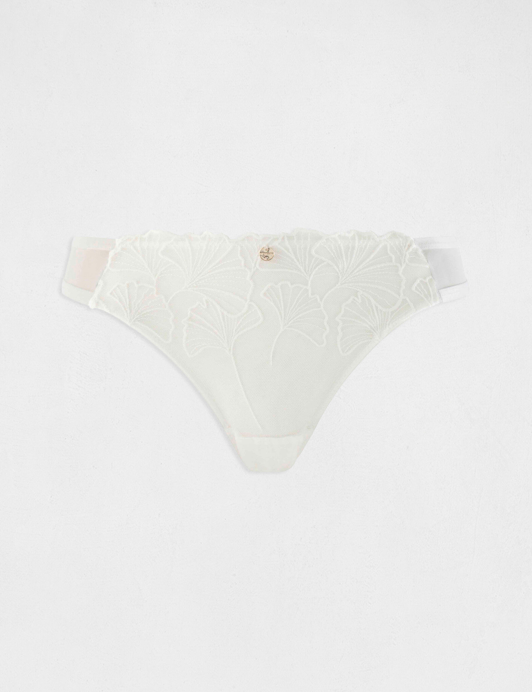 Slip en dentelle ivoire femme - ivoire