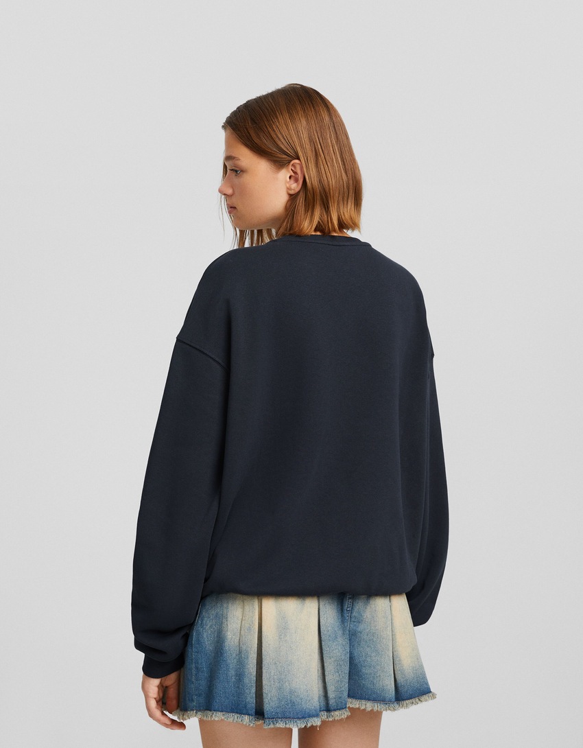 Moletom estampado oversized
