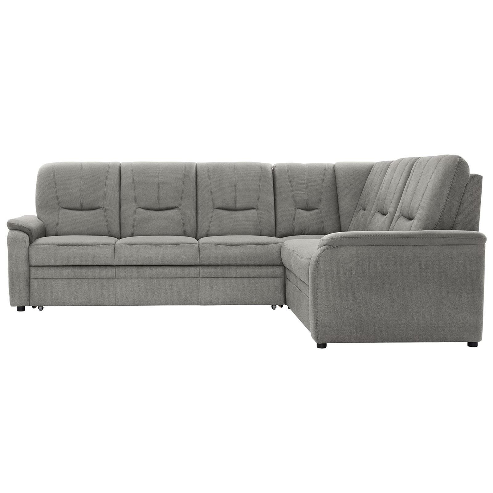 polsterpower Ecksofa - Belle silver - Basismodell - rechts