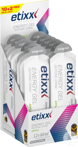 Etixx Isotonic Drink Energy Gel Energy Gel Isotonique Pomme 12x60ml