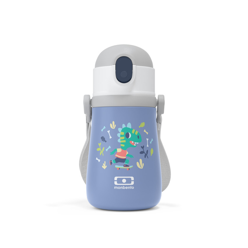 Bouteille isotherme Stram - Bleu Dino