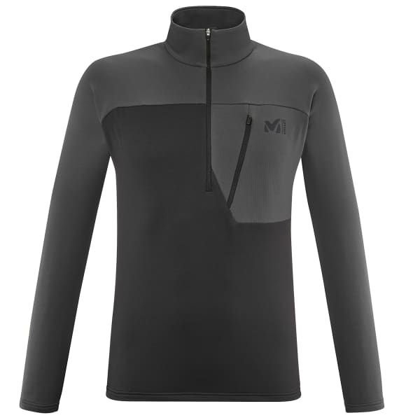 Veste polaire randonnée MILLET SENECA ZIP M BLACK/DARK GREY