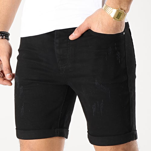Short Jean LB054-B8 Noir