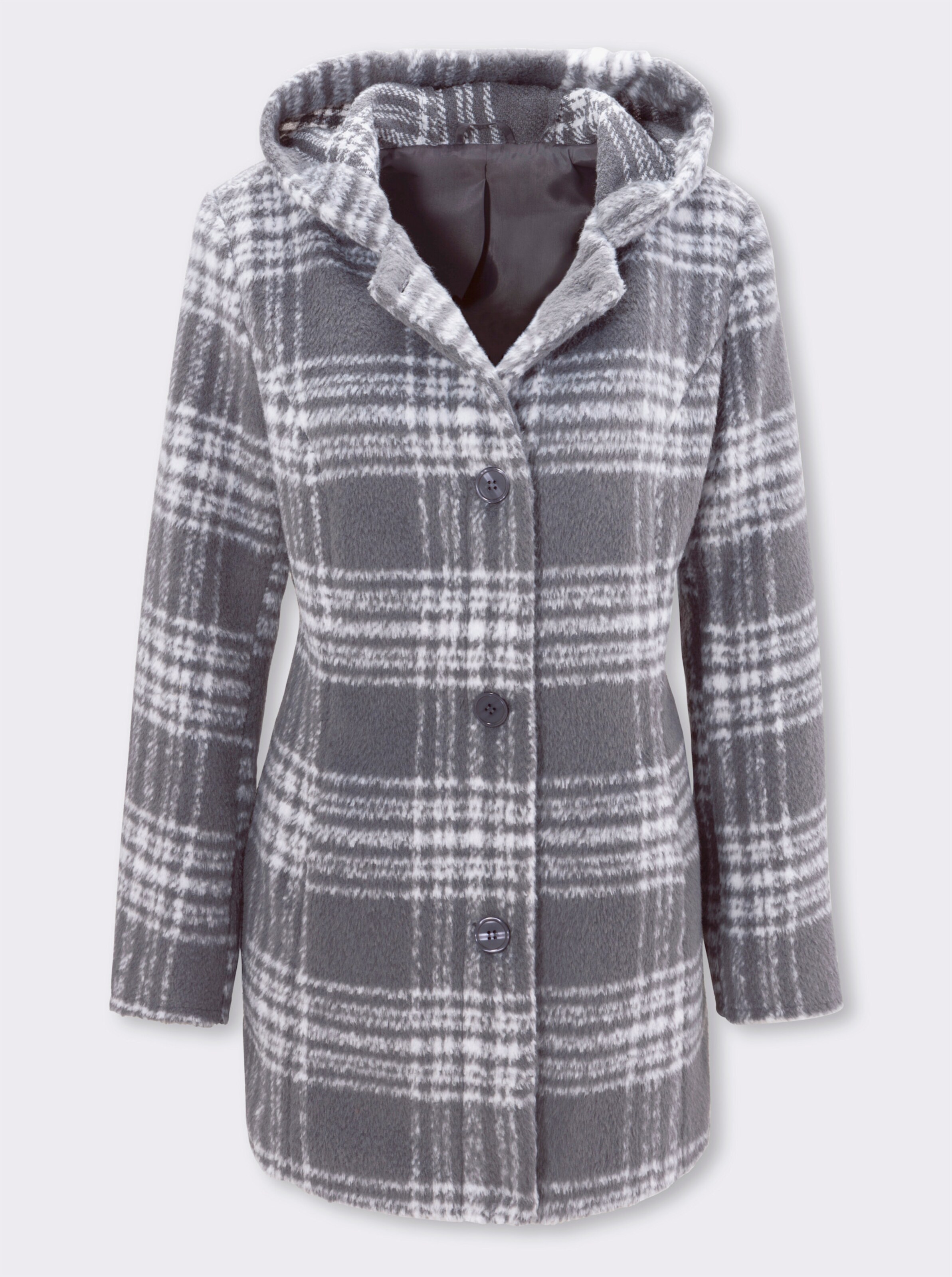 Outdoorjacke in schmeichelnder Longform