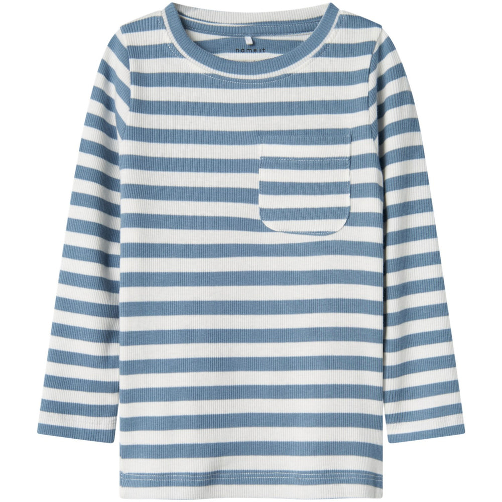 Køb Name It Spring Lake Cloud Dancer Dekab Slim Bluse