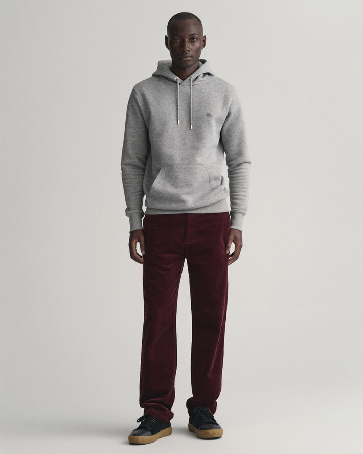 Gant REGULAR CORD CHINOS Red shadow