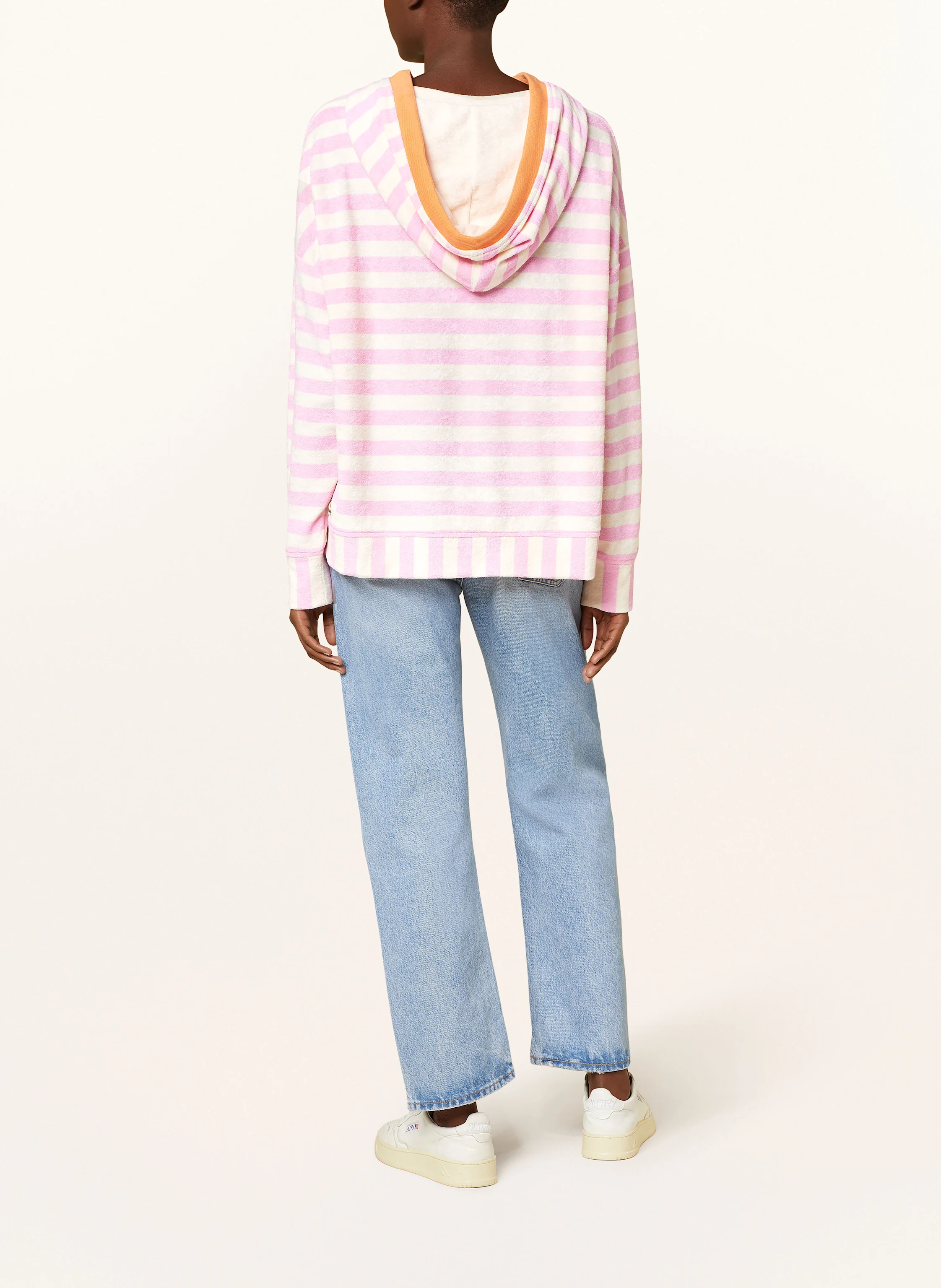 yippie hippie Oversized-Hoodie aus Frottee