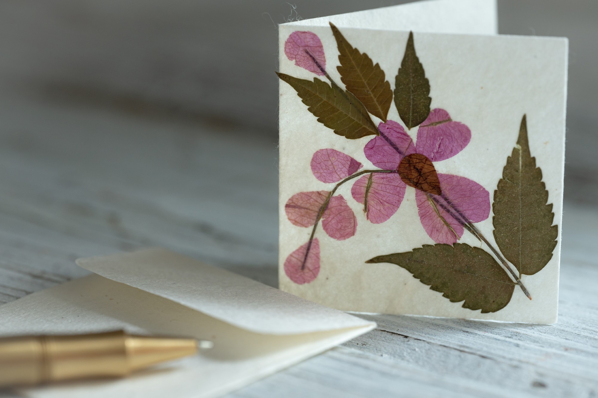 Grußkarte 'Blumen', mit Umschlag, B 7 cm, H 7 cm günstig bestellen