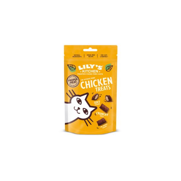 Lily´s Kitchen, Biscoitos Treats de Frango Snack para Gato 60gr
