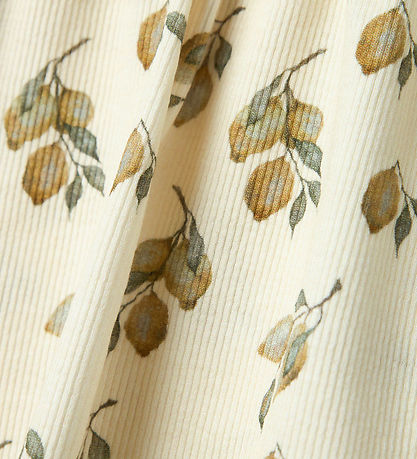 Lil' Atelier Bodykleid L/æ - NbfGavo - Rib - Turteltaube/Lemon
