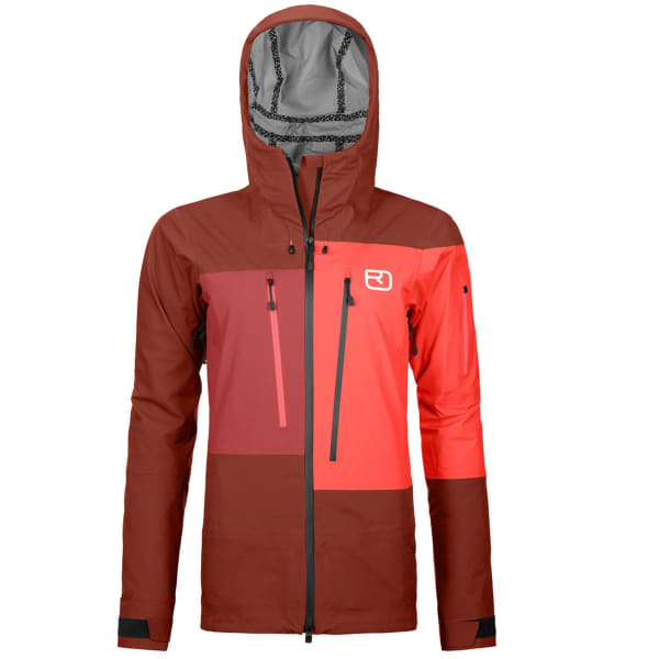 Veste ski de randonnée ORTOVOX 3L DEEP SHELL JACKET W CLAY ORANGE