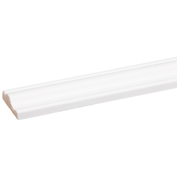 Decorlijst grenen wit gelakt 9x29mm 270cm