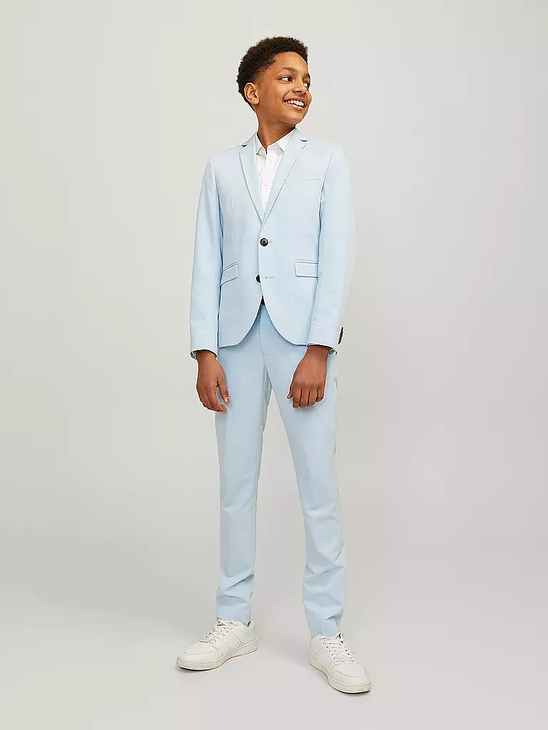 JACK & JONES Jungen Anzughose JPRSOLAR Slim Fit hellblau