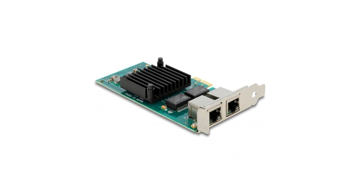 DeLOCKPCI Express x1 Card 2 x RJ45 Gigabit LAN i350 netwerkadapter
