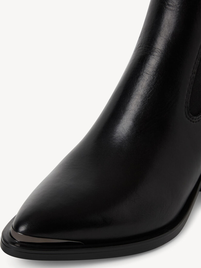 Leren Chelseaboot - zwart