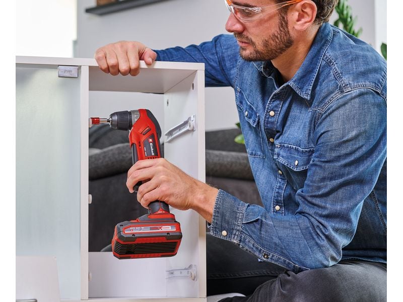 Einhell Bohrmaschine TE-AD 18 Li – Solo Akku-Winkelbohrmaschine mit 10 mm Schnellwechselfutter