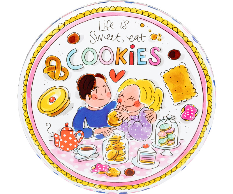 Rond blik 20cm Cookie