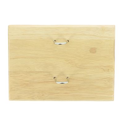 Lecas - Socle éphéméride en bois + bloc date à gauche - 14,5 x 20 cm