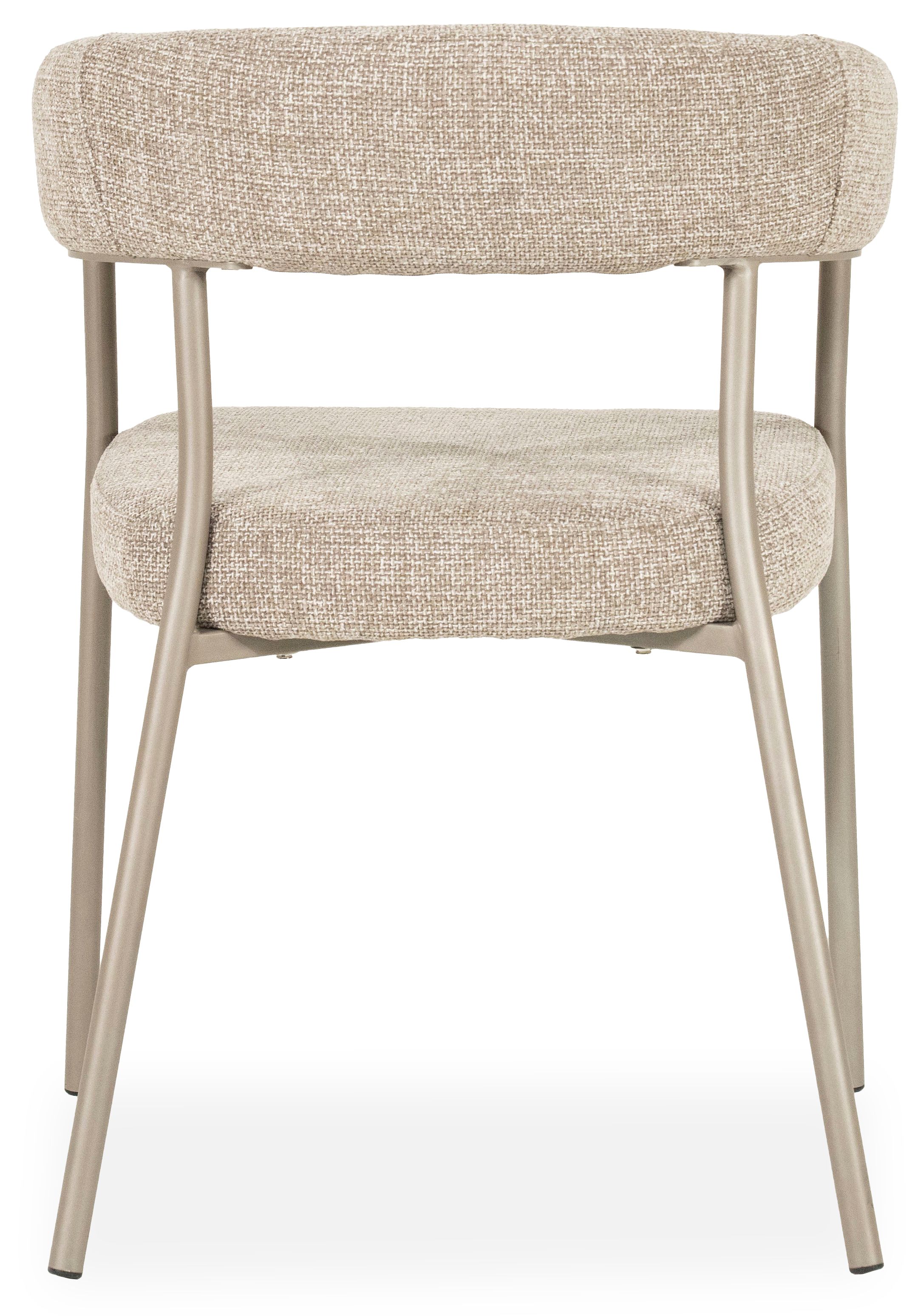 Eetkamerstoel 250028 taupe Yovi B55 x D57 x H77 cm