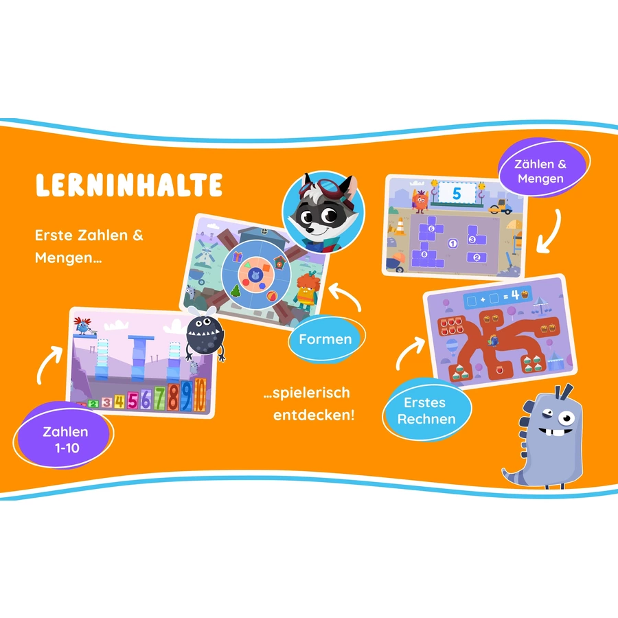Edurino Lernspielzeug Lernfigur Edurino Figur Robin - Zahlen & Mengen Mehrfarbig