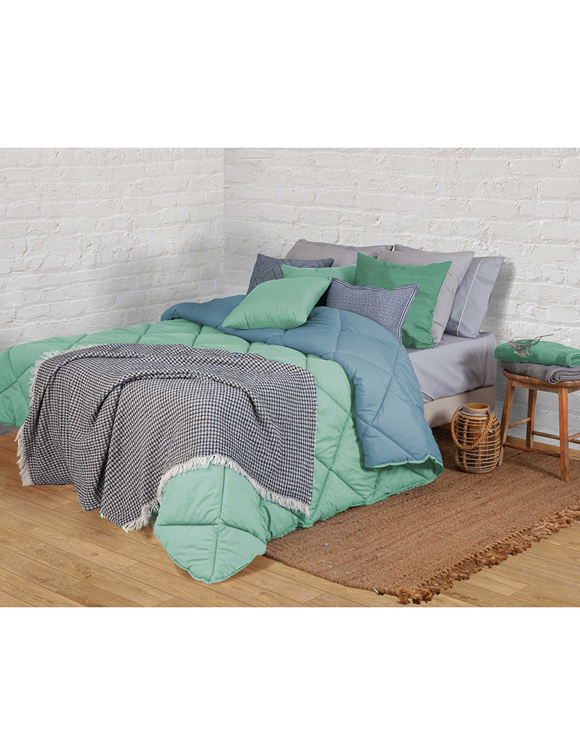Bicolor Vintage Green Duvet