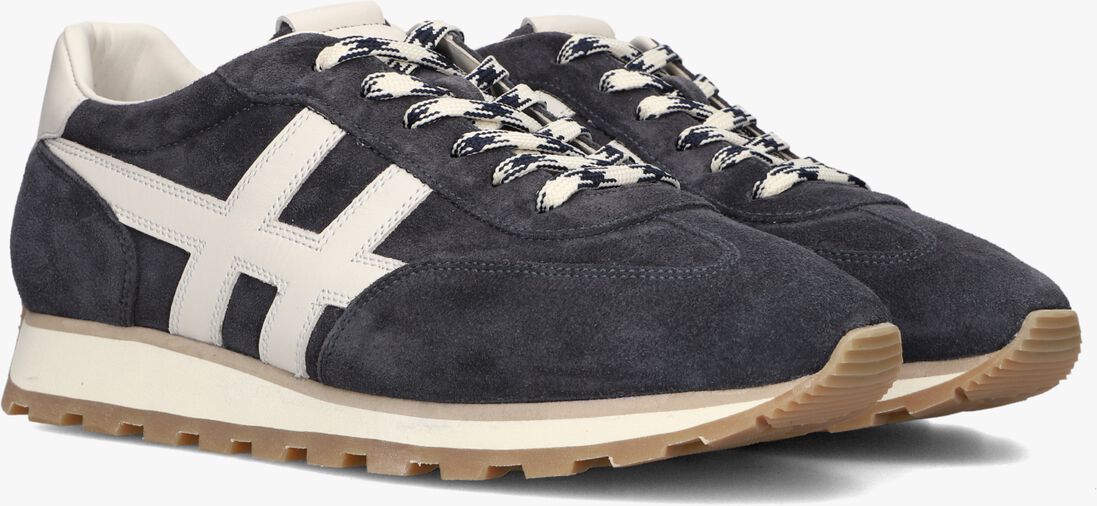 blauwe hogan lage sneakers h701 allacciato h