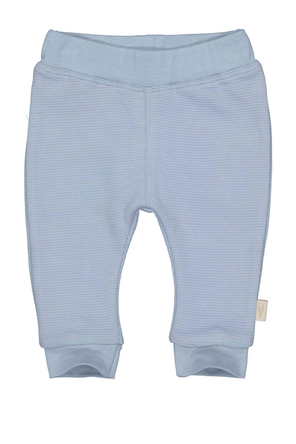 LEVV baby regular fit broek LNOVINOS van katoen zachtblauw