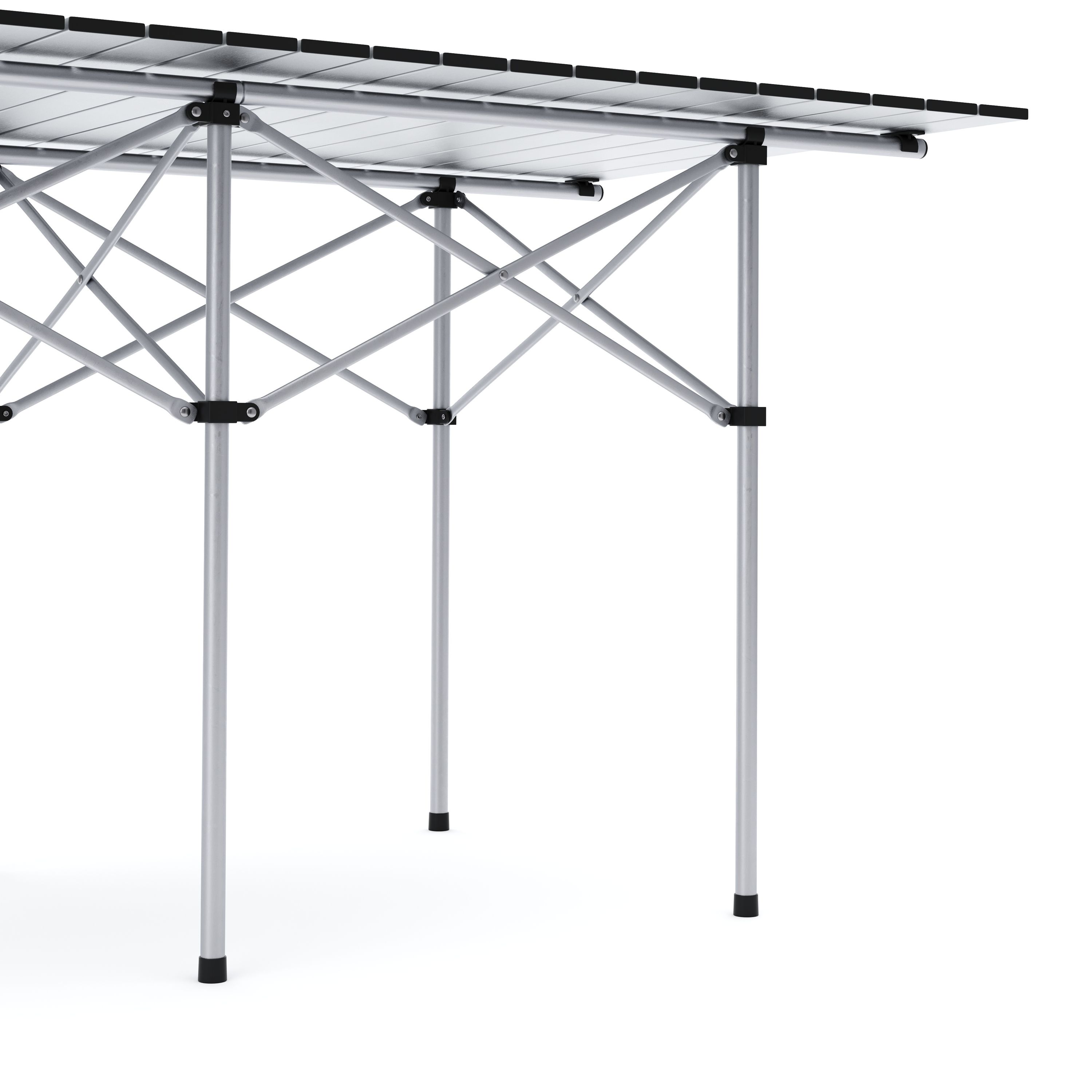 Campingtisch klappbar 140 x 70 cm silber