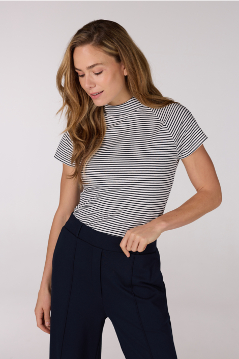 Juffrouw Jansen blauwe dames t-shirt