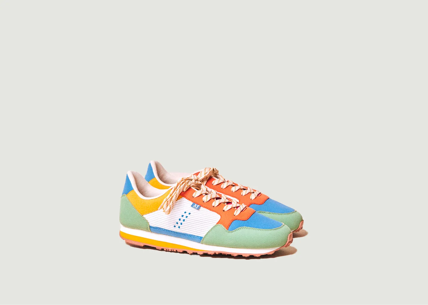 Baskets running Gabriel suède vegan et mesh M.Moustache