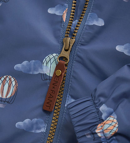 En Fant Sommerjacke - Vintage Indigo m. Heißluftballons