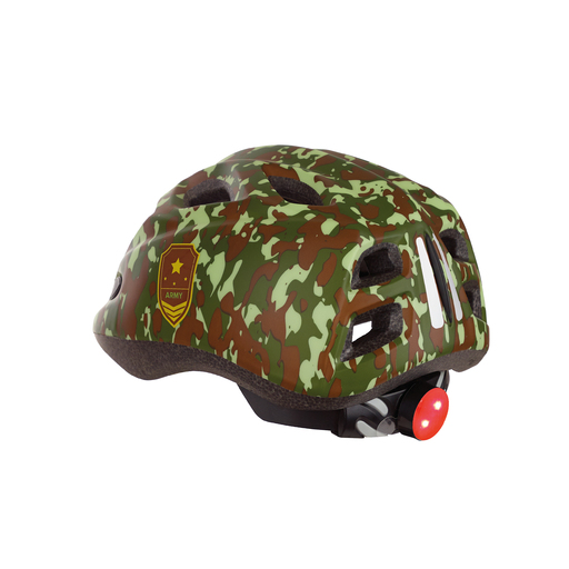 Capacete Polisport Junior Luz Led Army